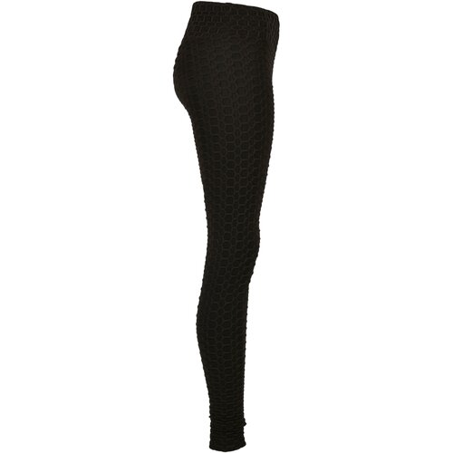 Urban Classics Ladies High Waist Honeycomb Leggings black 4XL