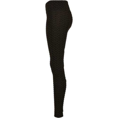 Urban Classics Ladies High Waist Honeycomb Leggings black 4XL