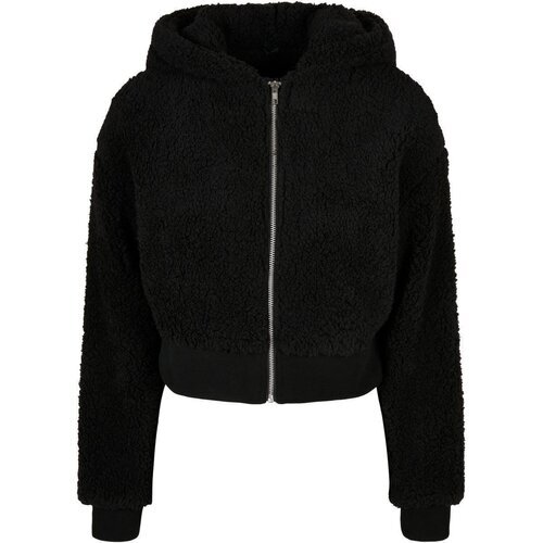 Urban Classics Ladies Short Oversized Sherpa Jacket black 4XL