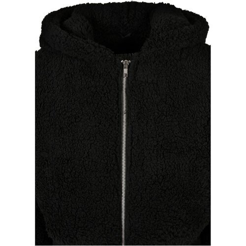 Urban Classics Ladies Short Oversized Sherpa Jacket black 4XL