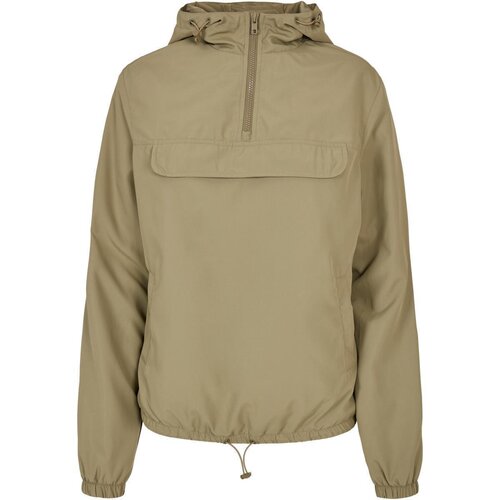 Urban Classics Ladies Recycled Basic Pull Over Jacket khaki XS