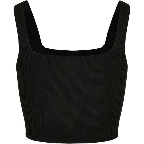 Urban Classics Ladies Cropped Knit Top black 4XL
