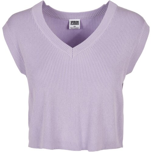 Urban Classics Ladies Short Knittd Slip On lilac 3XL