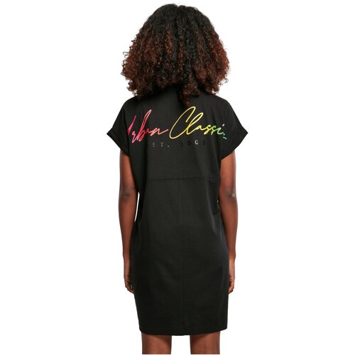 Urban Classics Ladies Rainbow Tee Dress black 4XL