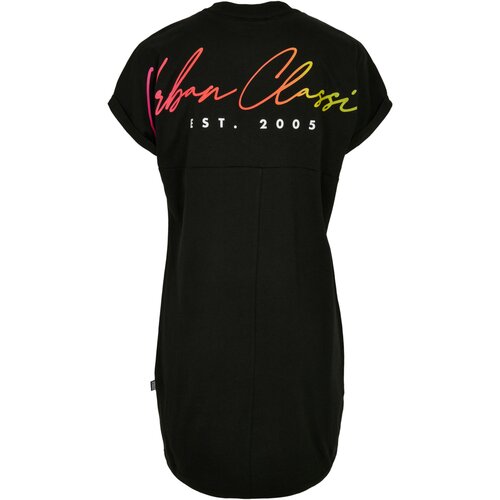 Urban Classics Ladies Rainbow Tee Dress black 4XL