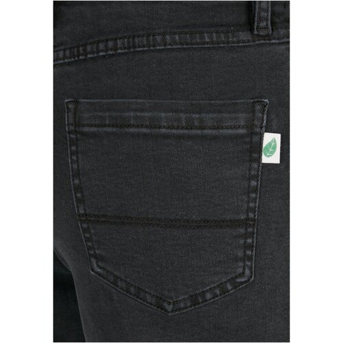 Urban Classics Ladies Organic Stretch Denim 5 Pocket Shorts black washed 26