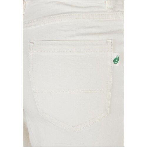 Urban Classics Ladies Organic Stretch Denim 5 Pocket Shorts offwhite raw 29