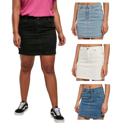 Urban Classics Ladies Organic Stretch Denim Mini Skirt