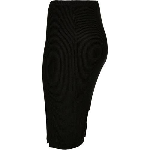 Urban Classics Ladies Rib Knit Skirt black 4XL