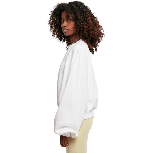 Urban Classics Ladies Oversized Triangle Crew Neck white M/L