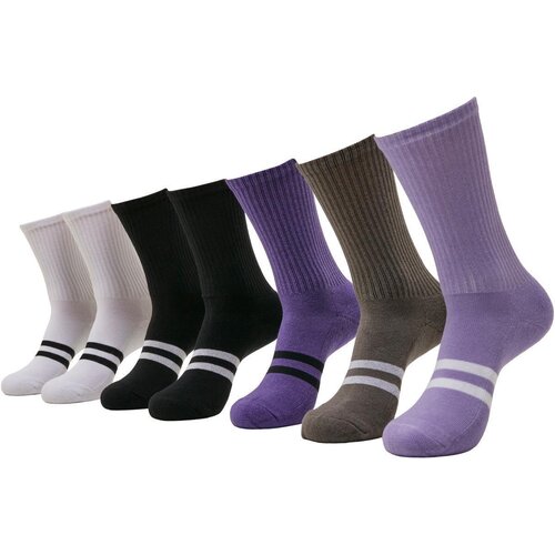 Urban Classics Double Stripes Socks 7-Pack multicolor 43-46