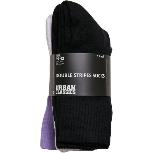 Urban Classics Double Stripes Socks 7-Pack multicolor 43-46