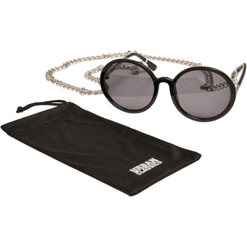 Urban Classics Sunglasses Cannes with Chain black one size