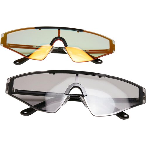 Urban Classics Sunglasses France 2-Pack black/blackholo one size