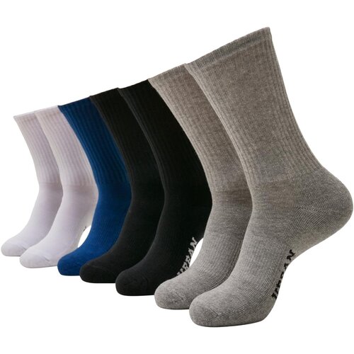 Urban Classics Logo Sport Socks 7-Pack black/white/heathergrey/blue 39-42