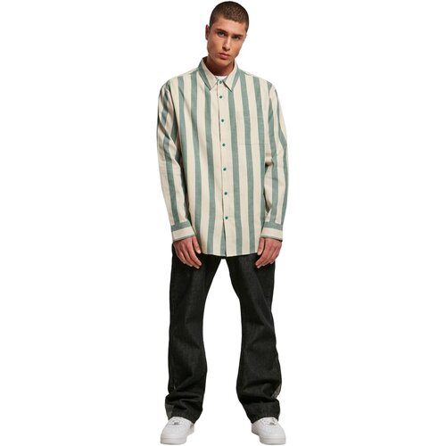Urban Classics Striped Shirt greenlancer/softseagrass 3XL