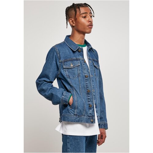 Urban Classics Organic Basic Denim Jacket mid indigo washed XL