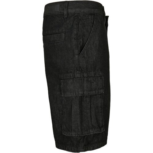 Urban Classics Organic Denim Cargo Shorts black washed 42