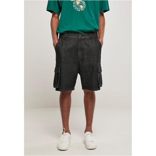 Urban Classics Organic Denim Cargo Shorts black washed 42