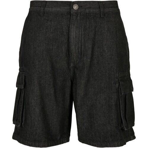 Urban Classics Organic Denim Cargo Shorts black washed 42