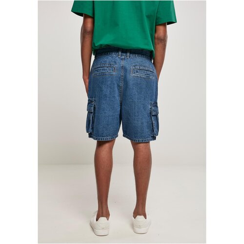 Urban Classics Organic Denim Cargo Shorts mid indigo washed 34