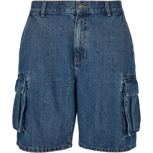 Urban Classics Organic Denim Cargo Shorts mid indigo washed 34