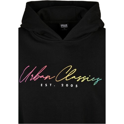 Urban Classics Ladies Oversized Rainbow Hoody black 4XL