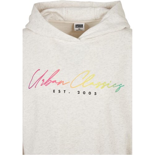 Urban Classics Ladies Oversized Rainbow Hoody lightgrey S