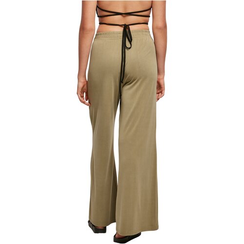 Urban Classics Ladies Modal Wide Leg Pants khaki S