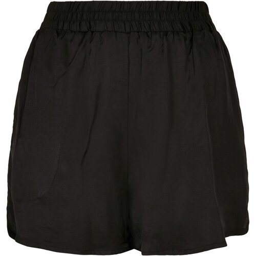 Urban Classics Ladies Viscose Satin Resort Shorts black 4XL