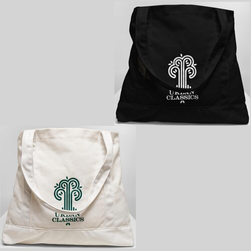 Urban Classics Logo Canvas Tote Bag
