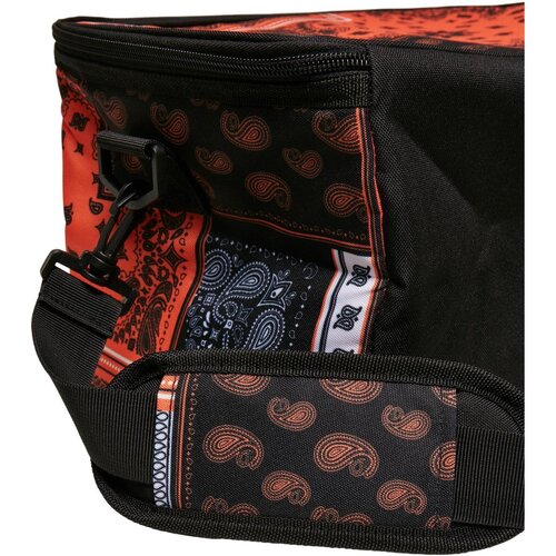 Urban Classics Bandana Patchwork Print Cooling Bag black/orange one size