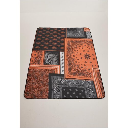 Urban Classics Bandana Patchwork Print Blanket black/orange one size
