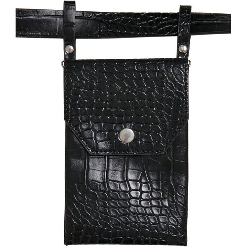 Urban Classics Croco Synthetic Leather Belt With Pouch