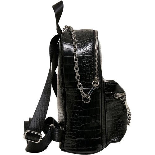 Urban Classics Croco Synthetic Leather Backpack black one size