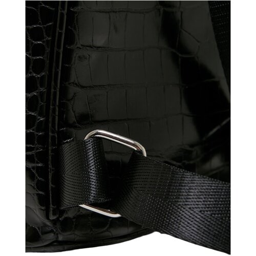 Urban Classics Croco Synthetic Leather Backpack black one size
