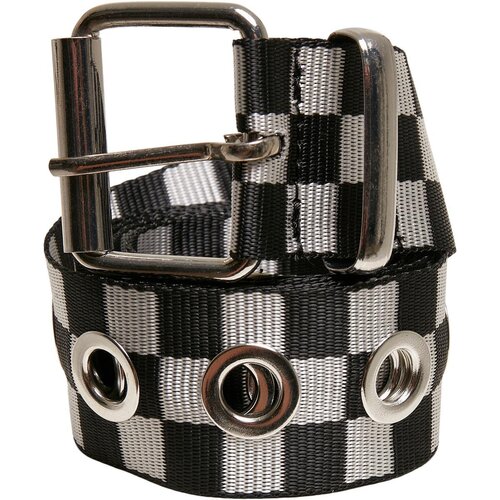 Urban Classics Checker Belt With Eyelets black/white L/XL