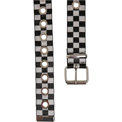 Urban Classics Checker Belt With Eyelets black/white S/M