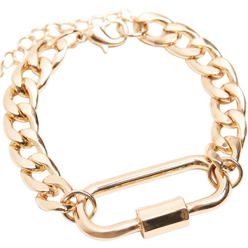 Urban Classics Fastener Bracelet gold L/XL