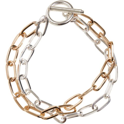 Urban Classics Bicolor Layering Bracelet gold/silver S/M