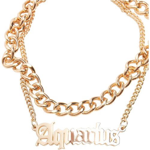 Urban Classics Zodiac Golden Anklet aquarius L/XL