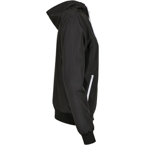 Build your Brand Ladies Recycled Windrunner black/white XXL