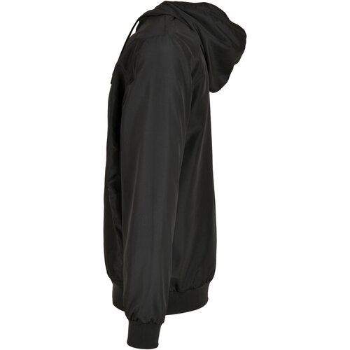 Build your Brand Recycled Windrunner black/black 3XL