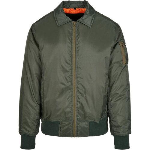 Build your Brand Collar Bomber Jacket dark olive 3XL