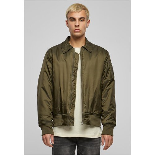 Build your Brand Collar Bomber Jacket dark olive 3XL