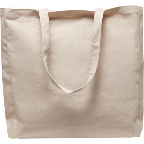 Build your Brand Oversized Canvas Tote Bag offwhite one size