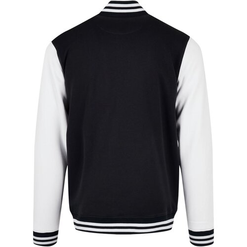 Build your Brand Basic College Jacket black/white 3XL