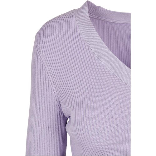 Urban Classics Ladies Short Rib Knit Cardigan lilac XXL