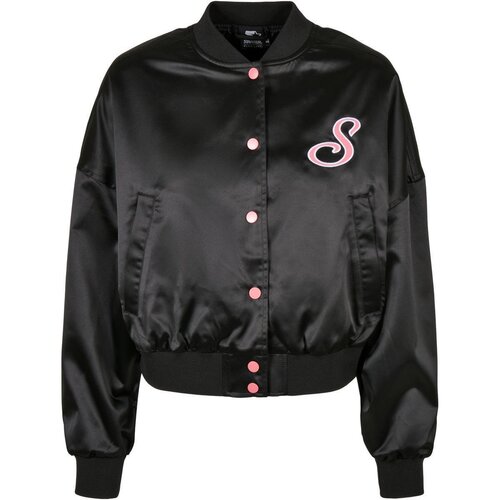 Ladies Starter Satin College Jacket black L