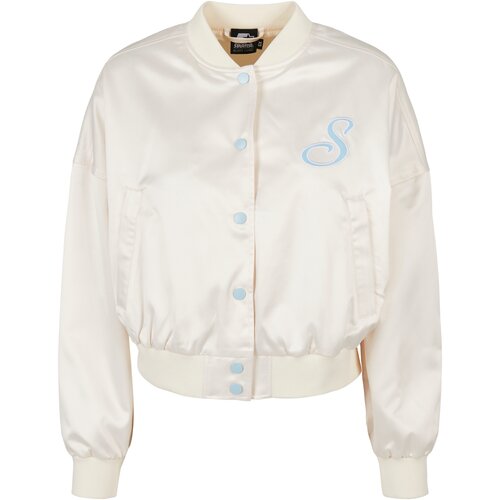 Ladies Starter Satin College Jacket palewhite XL